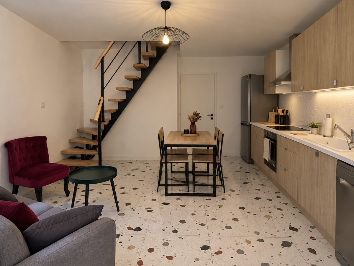 Trois maisons de village Vue 6